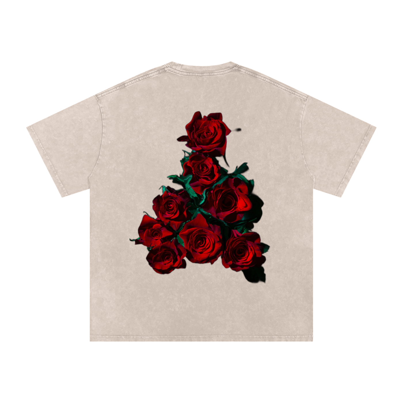 Acid Wash Oversize T-Shirt - LA ROSA