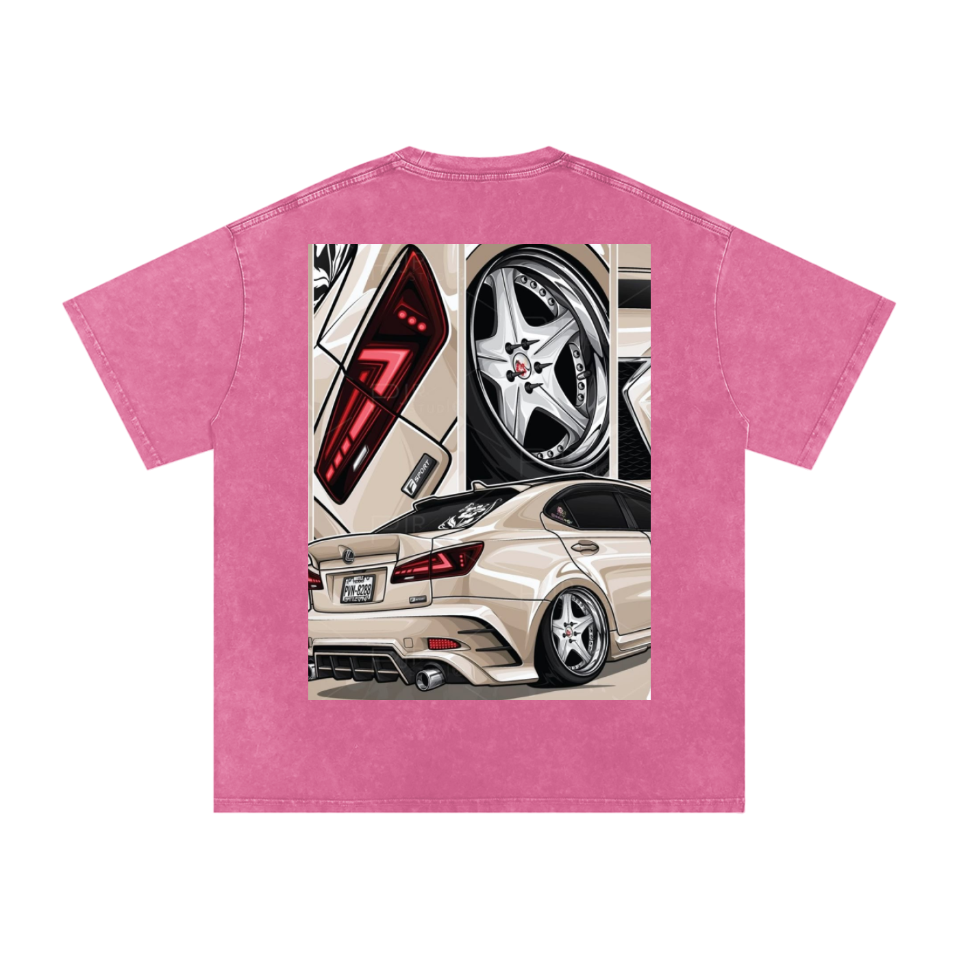 Acid Wash Oversize T-Shirt - LEXUS IS