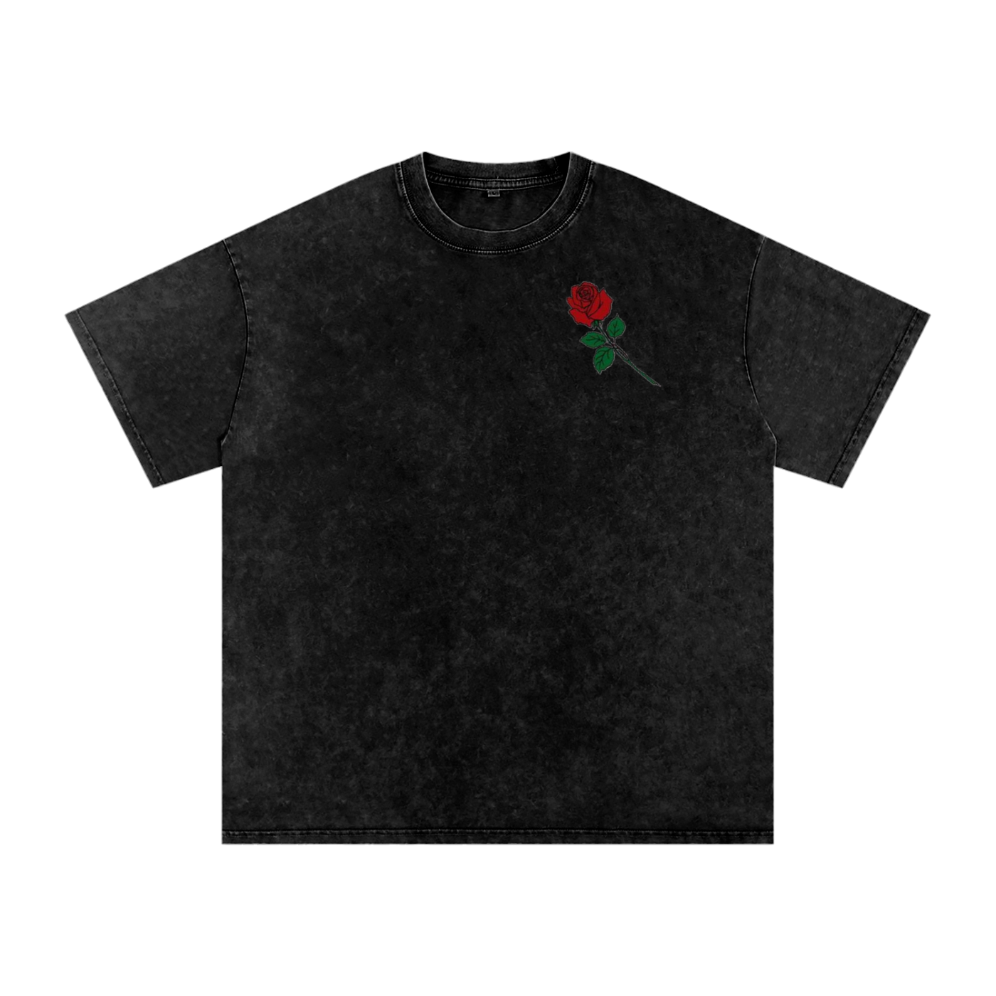 Acid Wash Oversize T-Shirt - LA ROSA