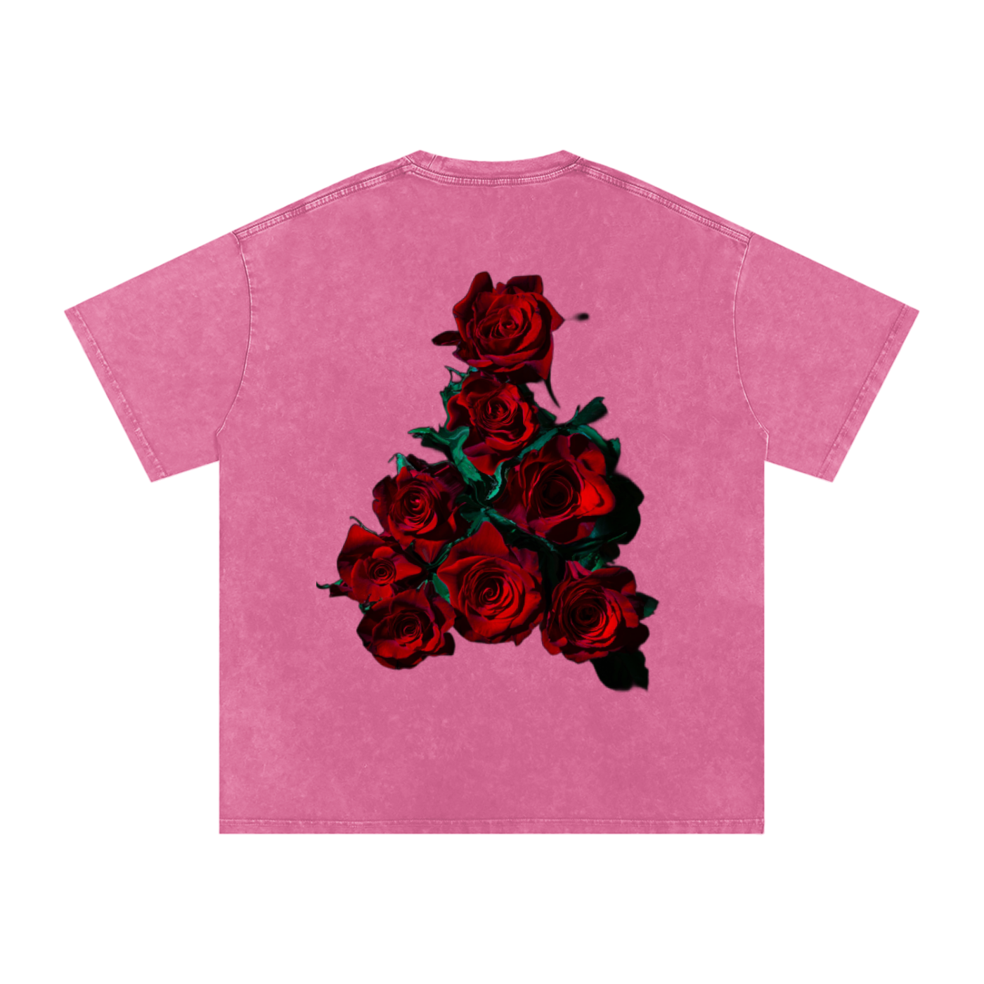Acid Wash Oversize T-Shirt - LA ROSA