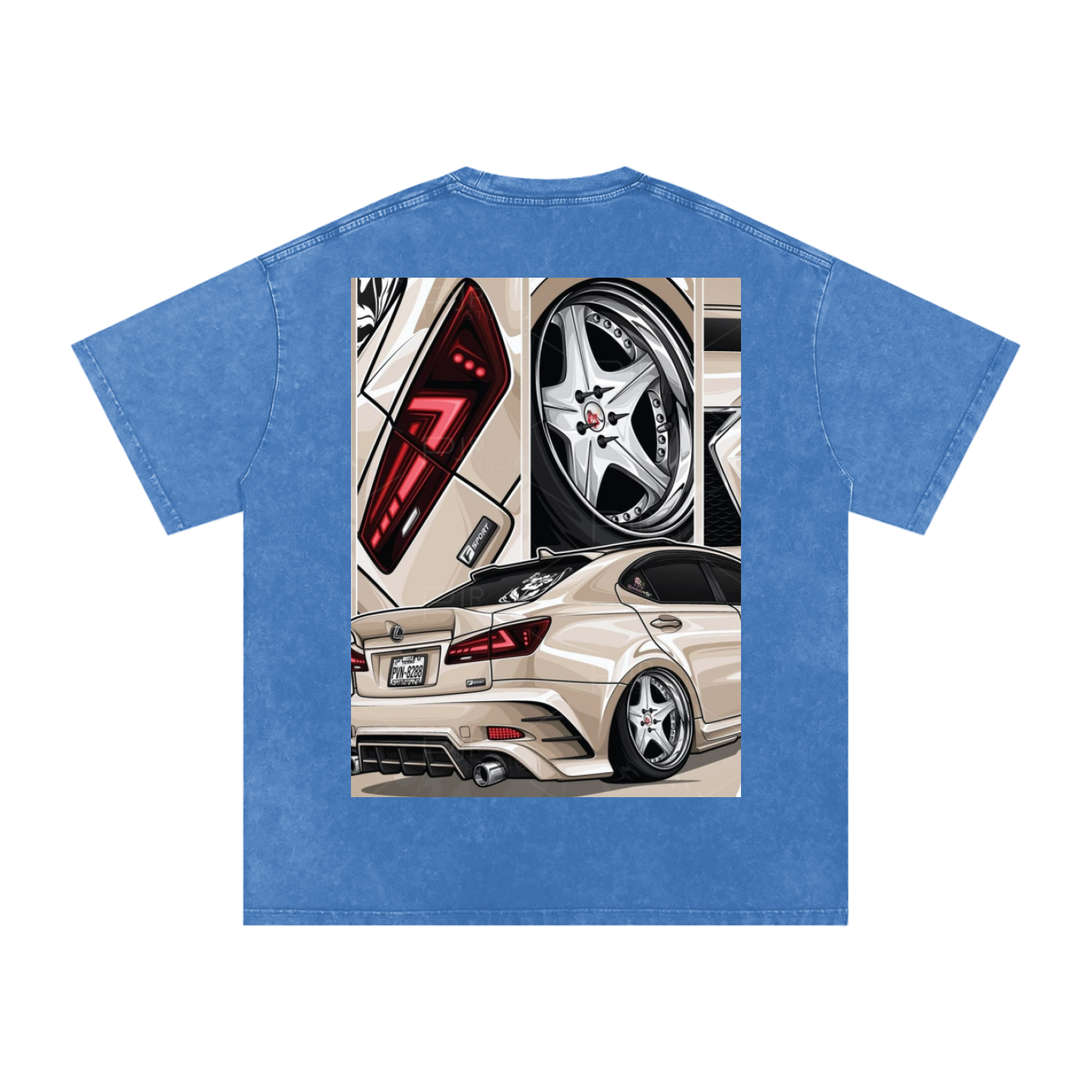 Acid Wash Oversize T-Shirt - LEXUS IS