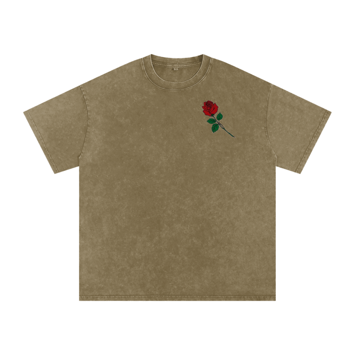 Acid Wash Oversize T-Shirt - LA ROSA