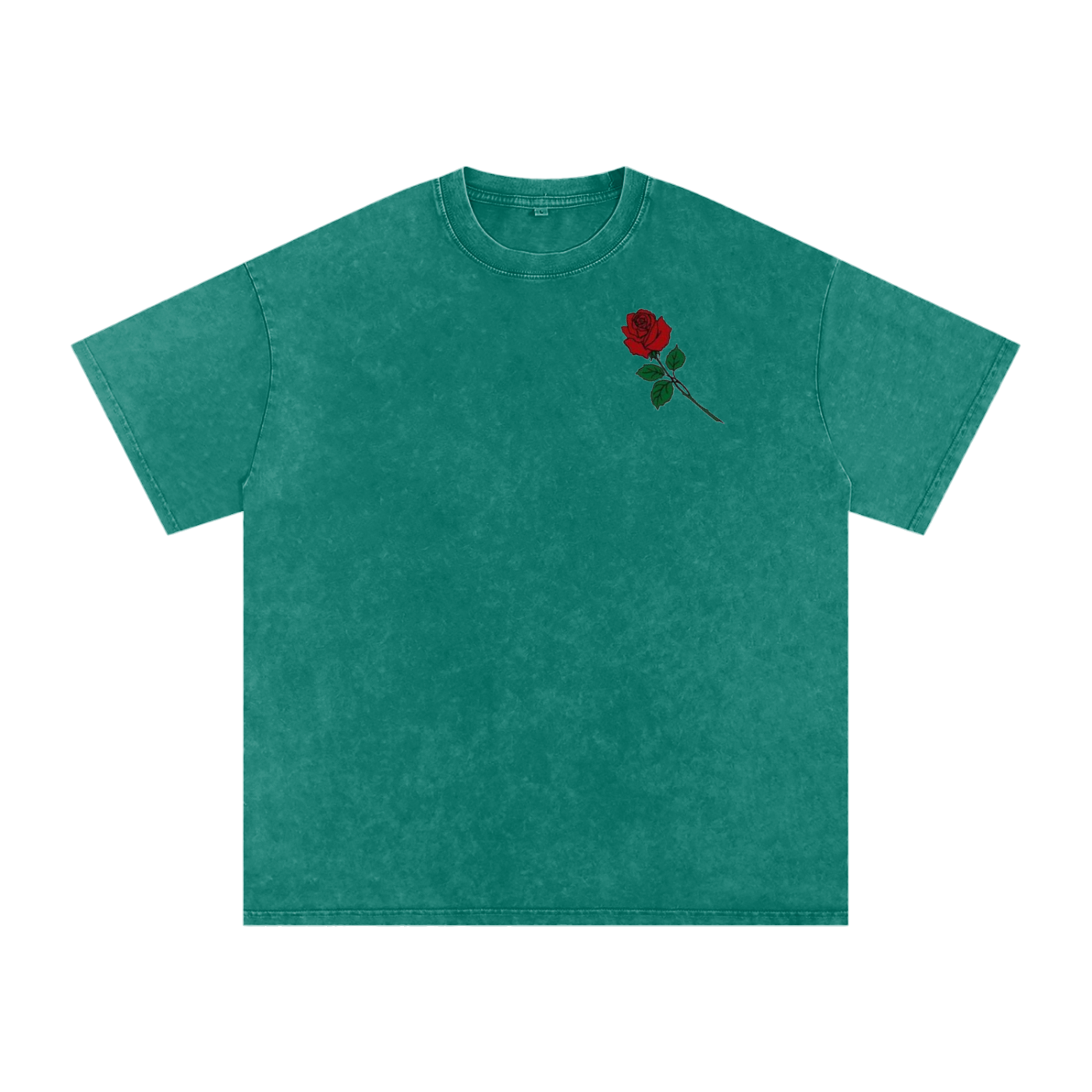 Acid Wash Oversize T-Shirt - LA ROSA