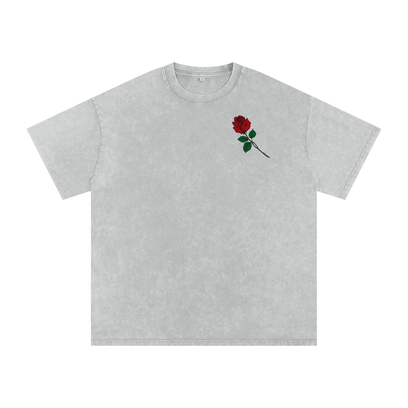 Acid Wash Oversize T-Shirt - LA ROSA