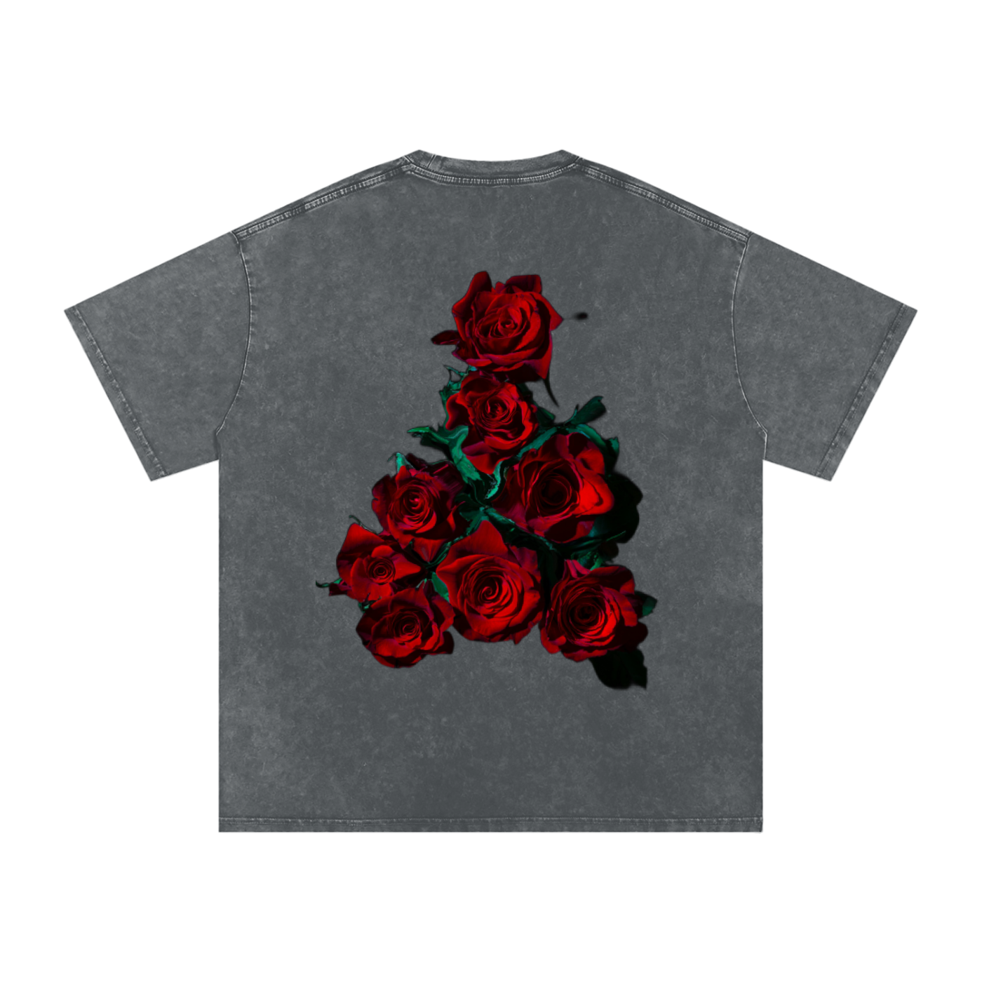 Acid Wash Oversize T-Shirt - LA ROSA