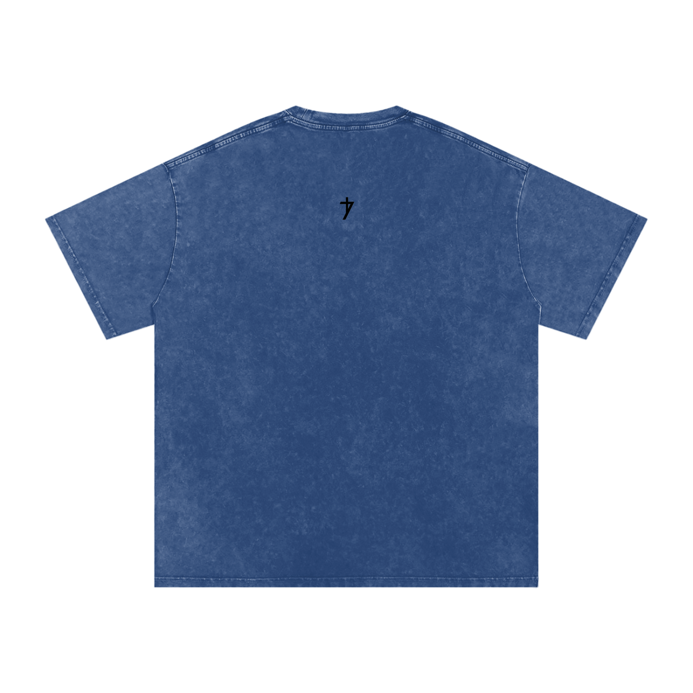 Acid Wash Oversize T-Shirt - flower