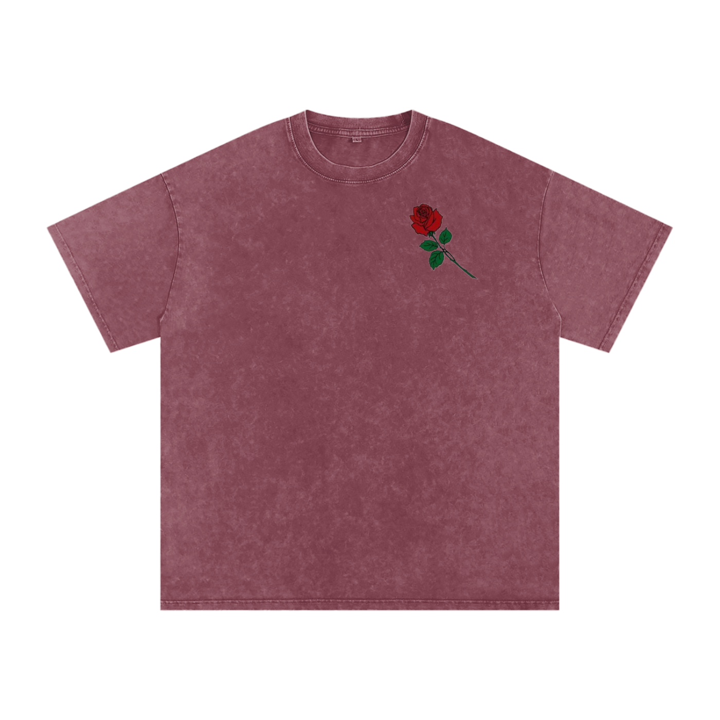 Acid Wash Oversize T-Shirt - LA ROSA