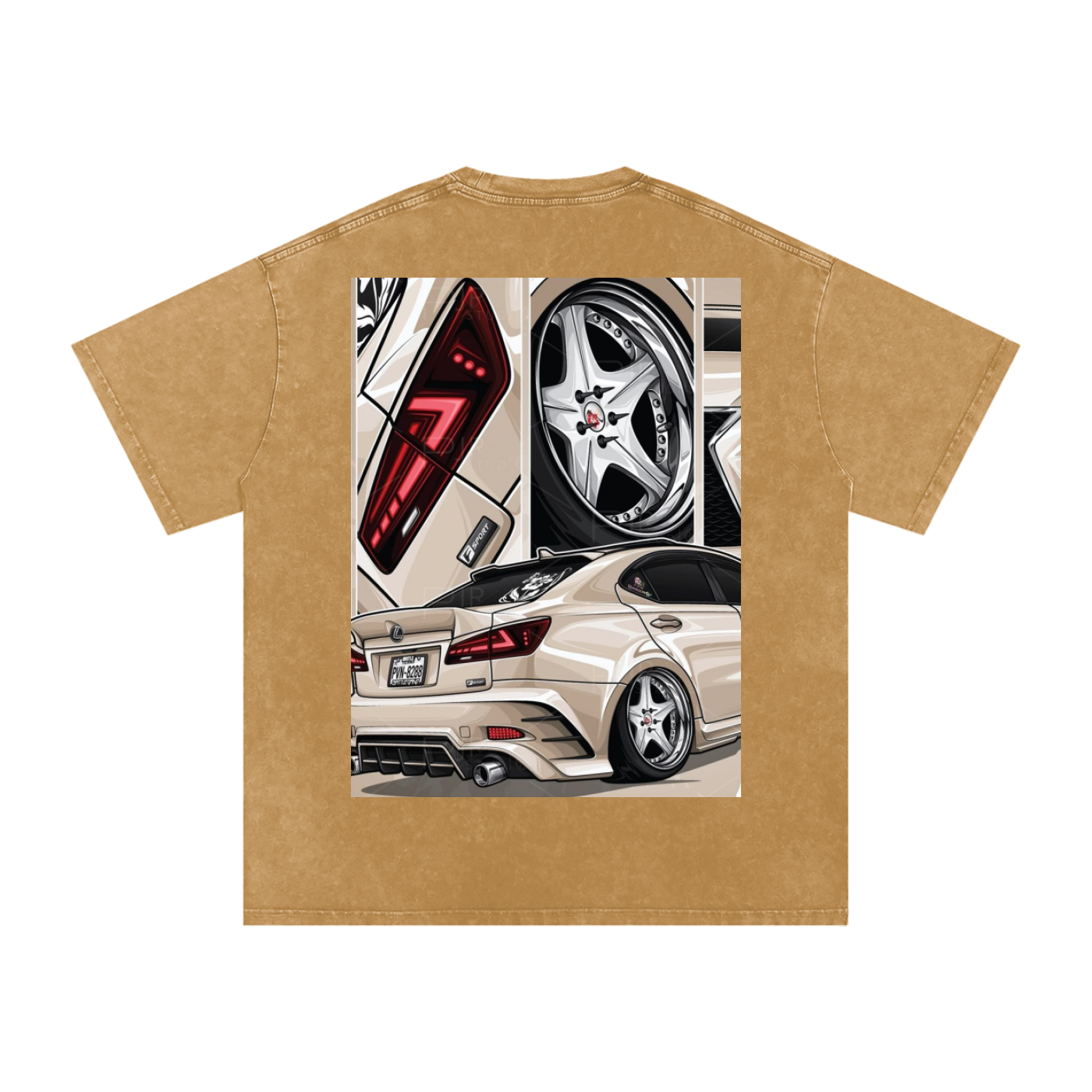 Acid Wash Oversize T-Shirt - LEXUS IS
