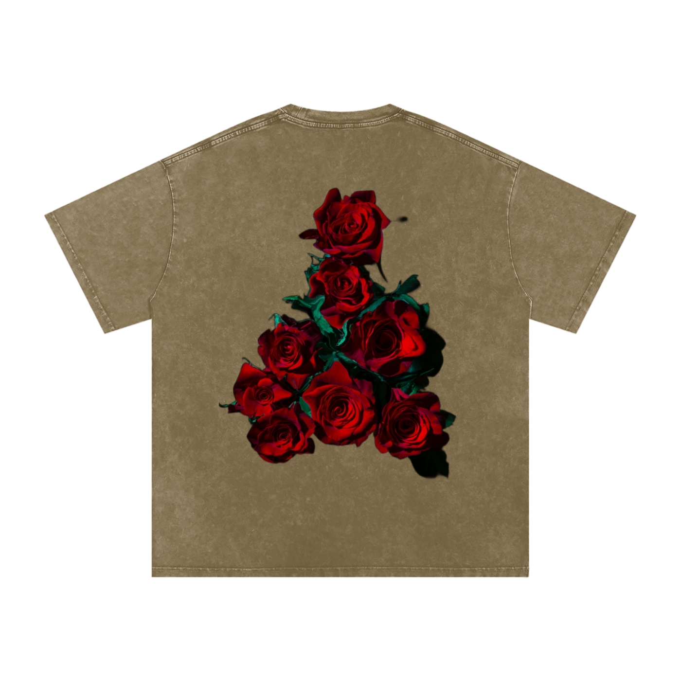 Acid Wash Oversize T-Shirt - LA ROSA