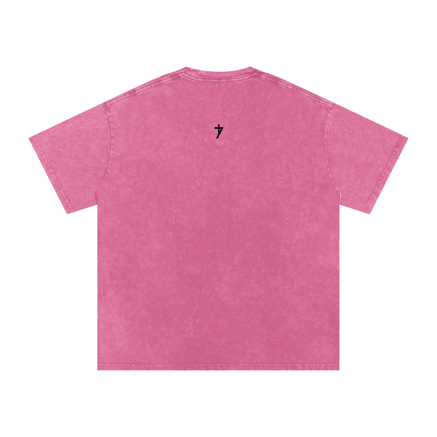 Acid Wash Oversize T-Shirt - flower