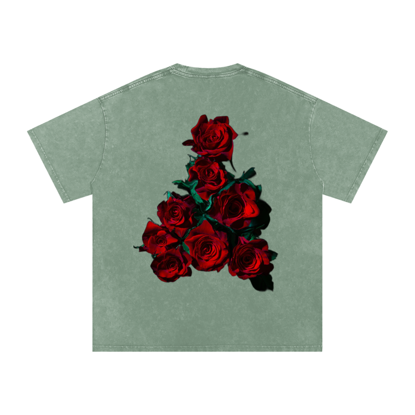 Acid Wash Oversize T-Shirt - LA ROSA
