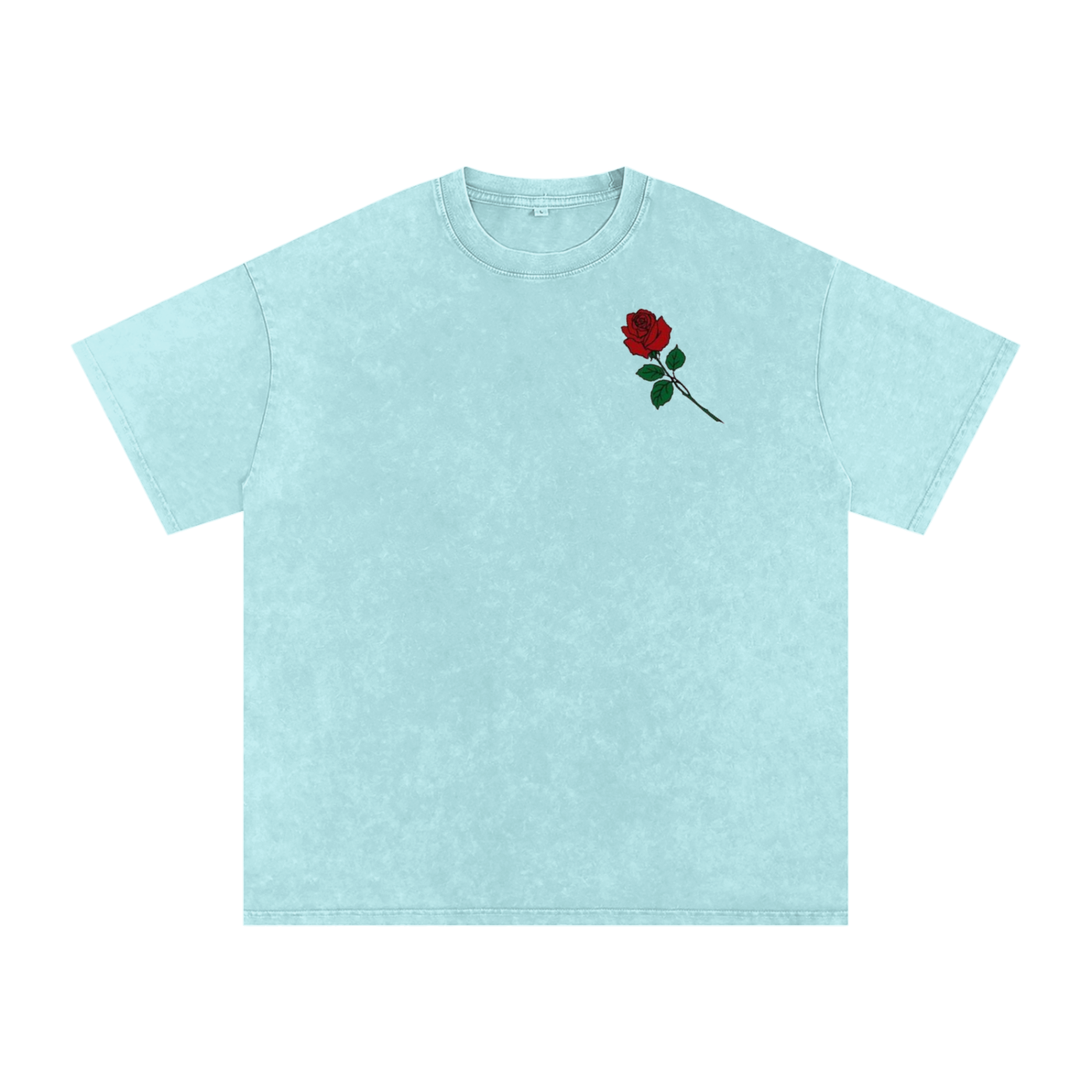 Acid Wash Oversize T-Shirt - LA ROSA